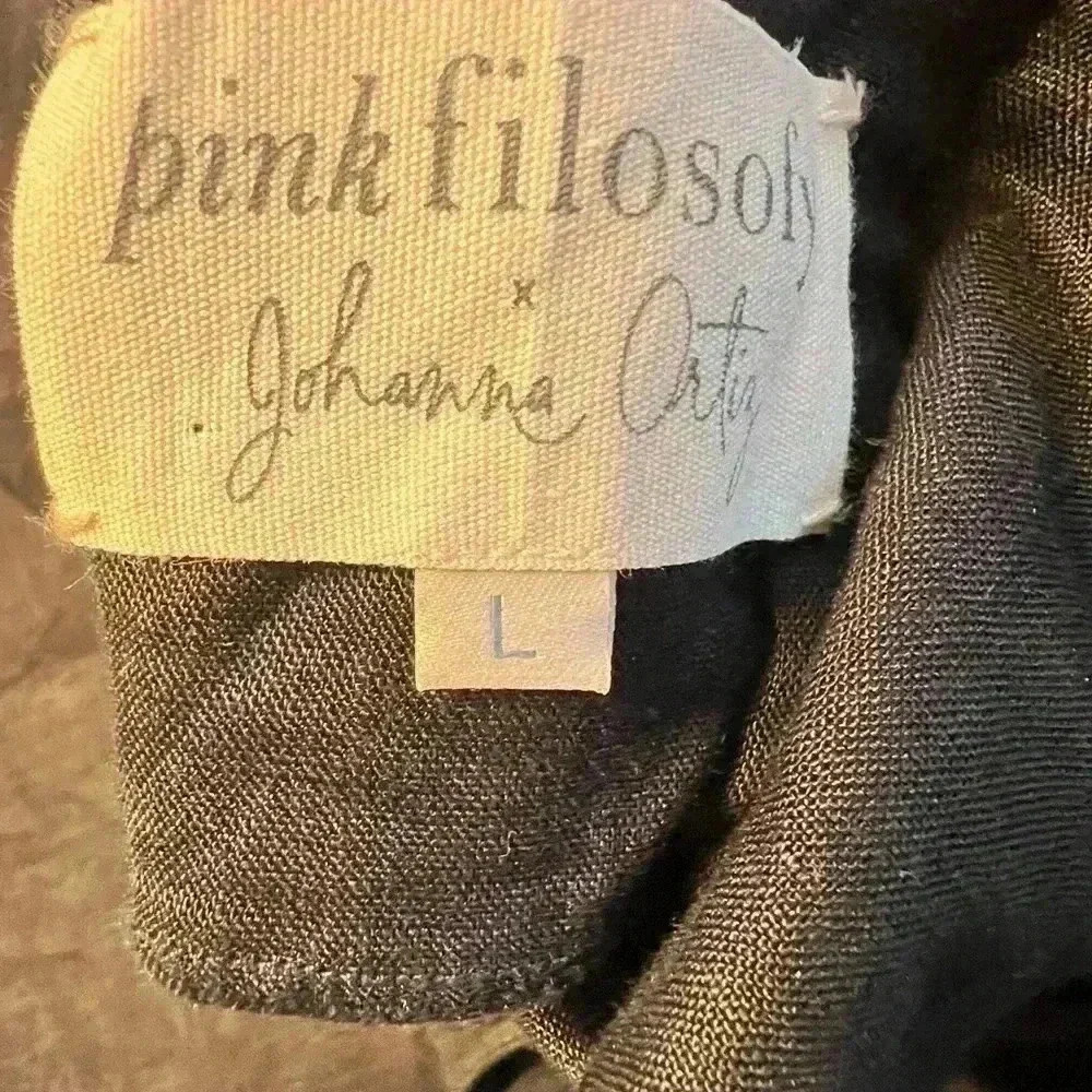 NWT! Johanna Ortiz + Pinkfilosofy Linen Tie-Back Macarena Maxi Dress - Picture 11 of 11